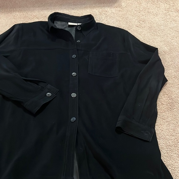 Classic Elements Women’s long sleeve black shirt size large - Picture 2 of 6